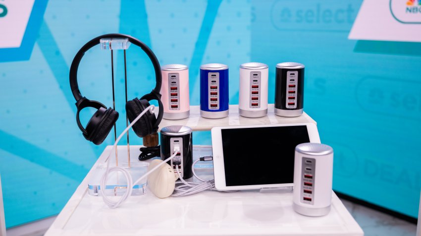 6 high-speed charging ports (4 USB and 2 Type C) make it easy to charge all of your electronic devices at once, including mobile phones, iPads, tablets and more. Save 65% at NBC Select Deals.